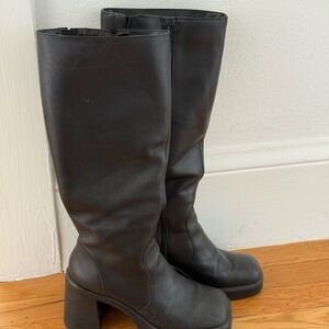 Steve Madden Black Heeled Boots